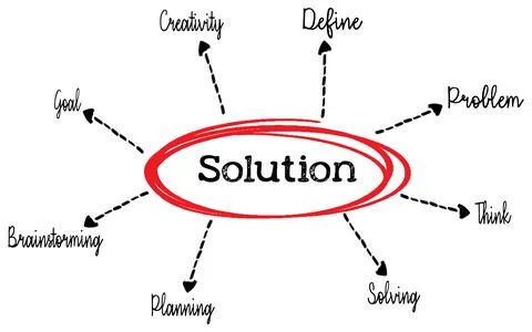 Visual Representation of Problem-Solving and Creative Thinking Processes Stock Photos