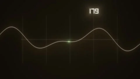 Visual representation of sound waves with frequency Stock Footage 339329066