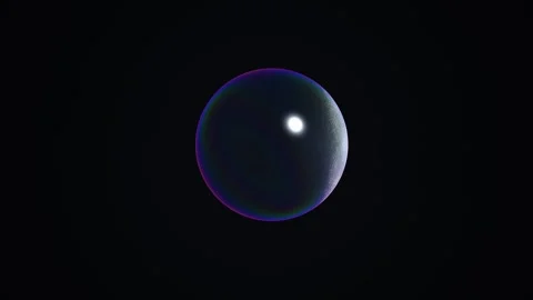 Visual representation of a spherical object with glowing Stock Footage 338236828