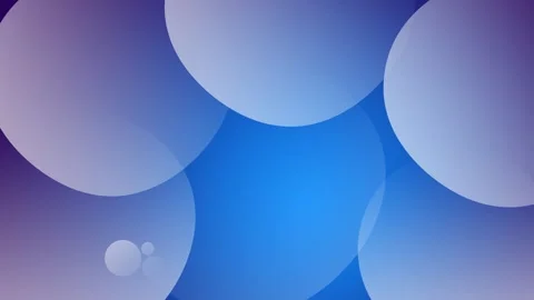 Visual style is characterized by blue glowing circles with transparent gradi Stock Footage 323791036