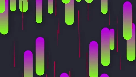 Visual style uses fluorescent and neon-like colors, specifically gradients f Stock Footage 321000829