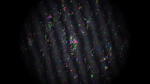 Visual texture with colorful patterns on a dark background Stock Footage 338236186