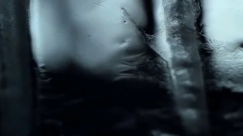 Visual transition of water from solid to liquid. Stock Footage 72805022