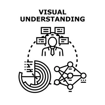 Visual understanding processing complex data and information イラスト素材