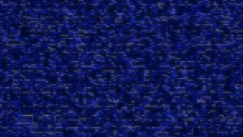 Visual video effect pixel noise on a blue background. Animated background glitch Stock Footage 164424631