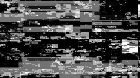 Visual video effects stripes background, tv screen noise glitch effect. Abstract Stock Illustration