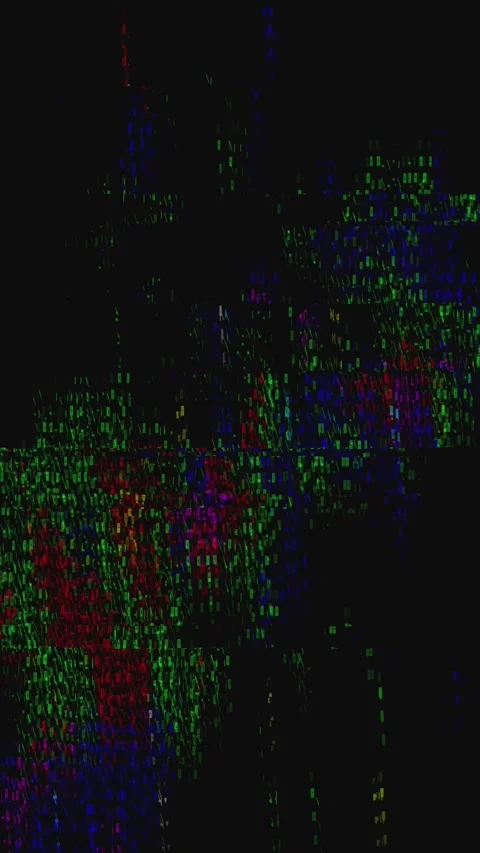 Visual Warp Effect Loop Portrait Stock Footage 331079767