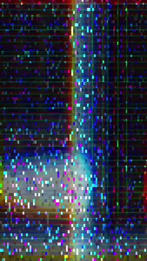 Visual Warp Effect Loop Portrait Stock Footage 331094040