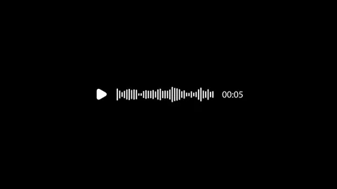 Visual waveform with countdown timer animation isolated on black background Stock Footage 343348195