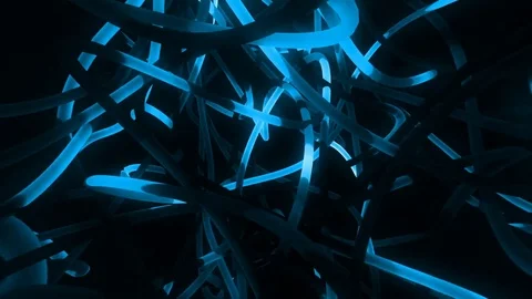 Visualisation Of Moving Electrical Impulses Stock Footage 79448287