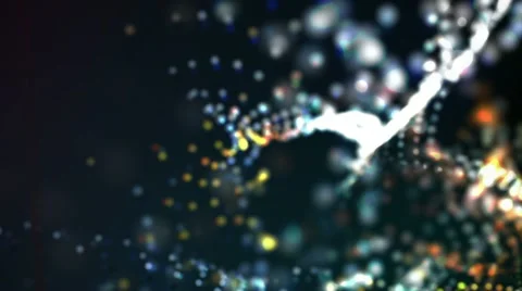 Visualization of abstract particles Stock Footage 11425911