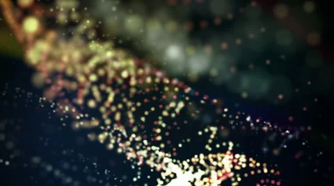 Visualization of abstract particles Stock Footage 11426245