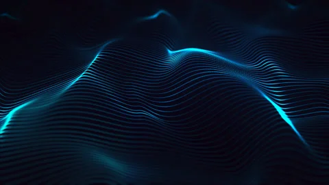 Visualization, abstraction, futuristic waves, river, digital Stock Footage 93471552