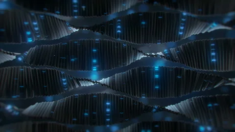 Visualization of AI structure 3D render seamless loop animation Stock Footage 160240712