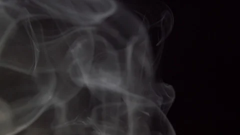 Visualization of aroma on black background Stock Footage 105044656