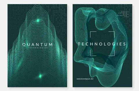 Visualization background. Technology for big data, artificial in Stock Illustration