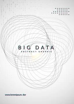 Visualization background. Technology for big data, artificial in 스톡 일러스트