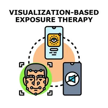 Visualization based exposure therapy using digital technology Stock Illustration