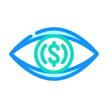 Visualization business intelligence color icon vector illustration Illustrazione stock