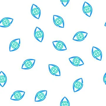 Visualization business intelligence vector seamless pattern Illustrazione stock