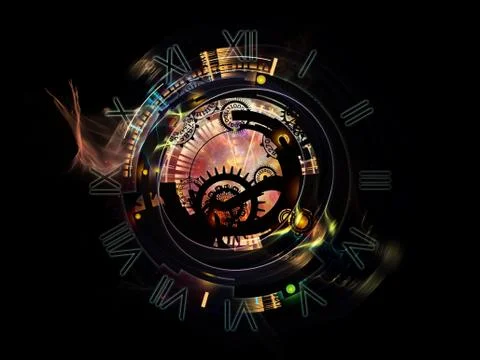 Visualization of Clockwork Stockillustratie