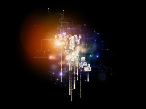 Visualization of Cloud Technology Illustrazione stock