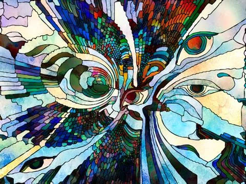 Visualization of Color Division Illustrazione stock