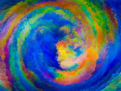 Visualization of Colors Stock Illustration