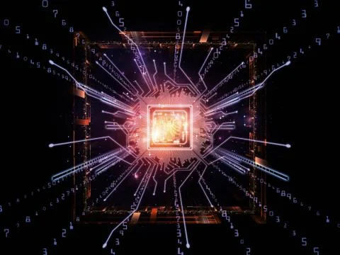 Visualization of Computer Illustrazione stock