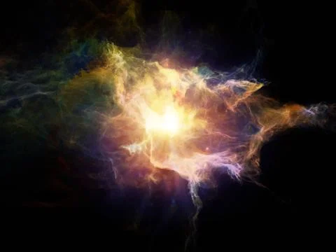 Visualization of Cosmos Stock Illustration