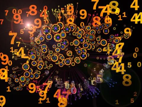 Visualization of Data Set 스톡 일러스트