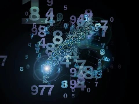 Visualization of Data Set 스톡 일러스트