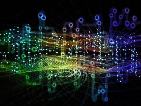 Visualization of Data Transfers Illustrazione stock gratuita