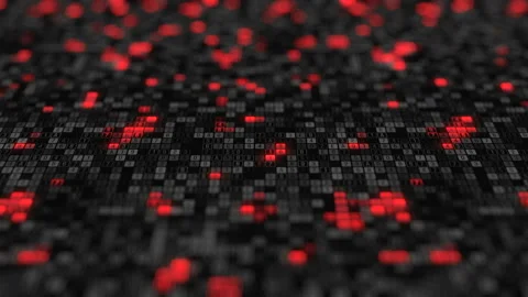 Visualization digital big data generated by artificial intelligence neural Stock Footage 93602213