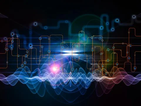 Visualization of Digital Data Transfers イラスト素材