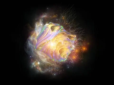 Visualization of Digital Design Element Stock Illustration