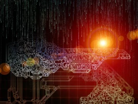 Visualization of Digital Key Code イラスト素材