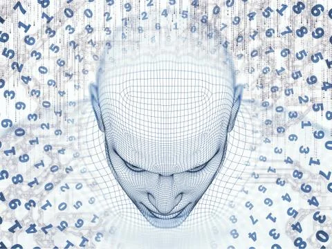 Visualization of the Digital Mind 스톡 일러스트