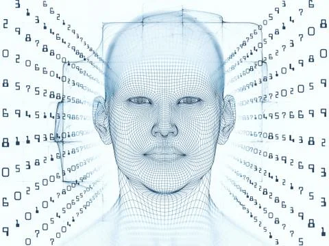 Visualization of the Digital Mind Illustrazione stock