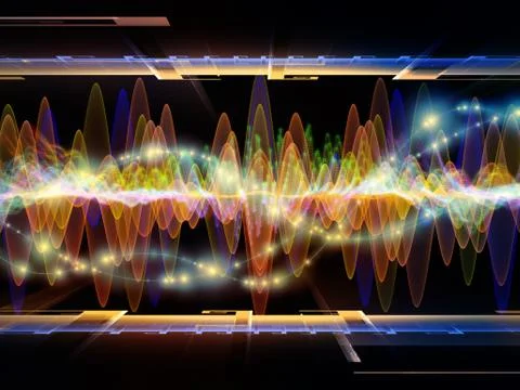 Visualization of Digital Oscillation 库存插图