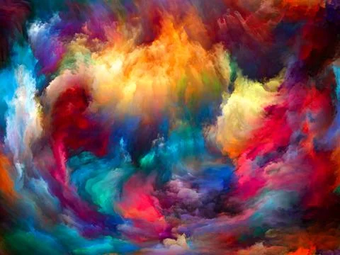 Visualization of Digital Paint Illustrazione stock