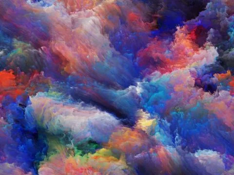 Visualization of Digital Paint Illustrazione stock