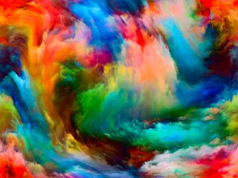Visualization of Digital Paint Stockillustratie