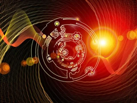 Visualization of Digital Processing 스톡 일러스트