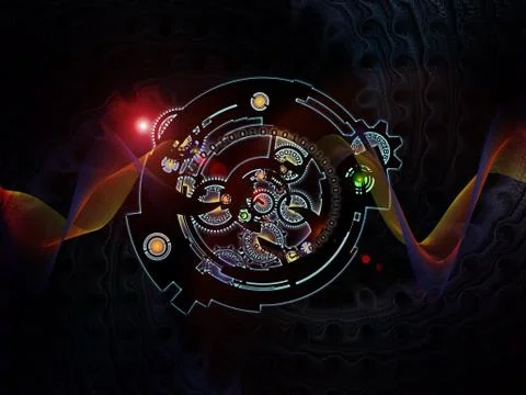 Visualization of Digital Processing 스톡 일러스트