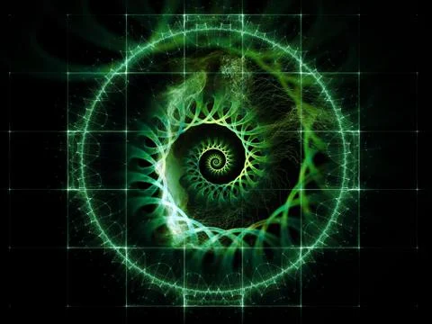 Visualization of Digital Space Stock Illustration