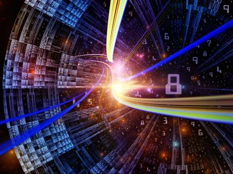 Visualization of Digital World イラスト素材