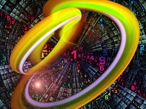 Visualization of Digital World イラスト素材