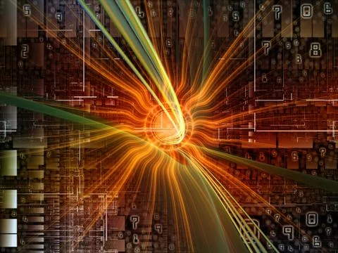 Visualization of Digital World Illustrazione stock