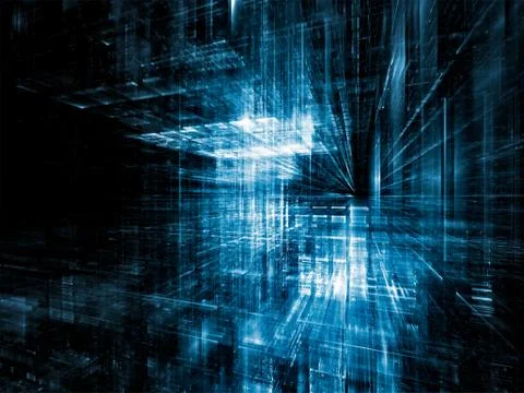 Visualization of Digital World イラスト素材